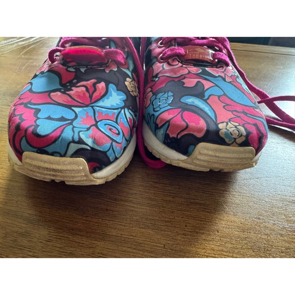 Adidas ZX Flux Floral Torsion Sneakers Women's 7.5 Pink Blue BB3791 - Picture 7 of 10